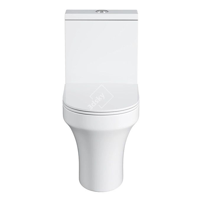 Sleek Damixa Skyline Toilet 3D model image 2