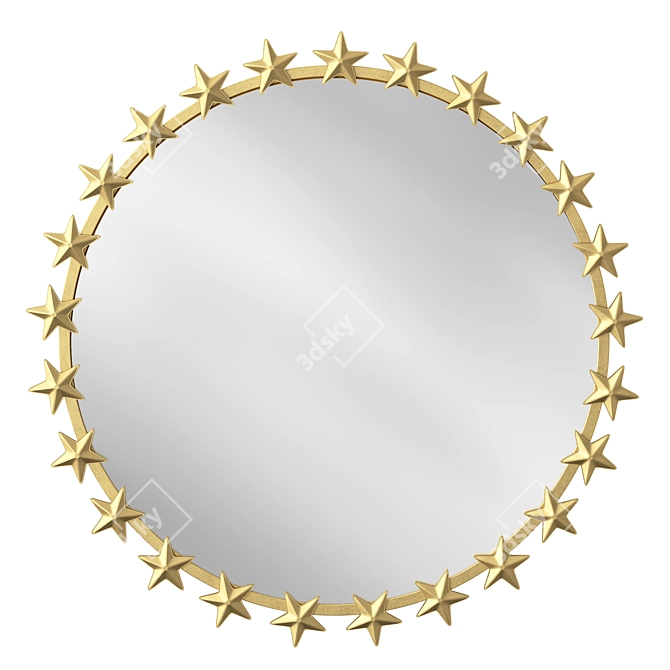 Runden Galaxy Round Mirror 3D model image 1