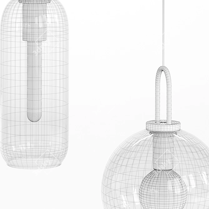 Elegant Pendant Light - Lampatron Gauss 3D model image 3