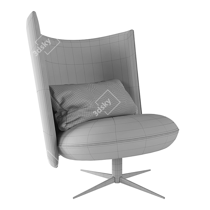 Frozen Comfort Chair 3D model image 3