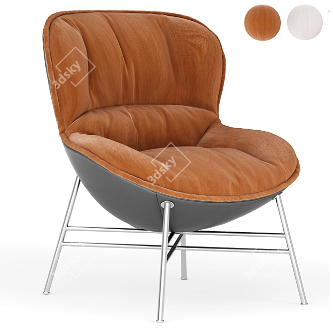 Elegant Ditre Softy Armchair 3D model image 1