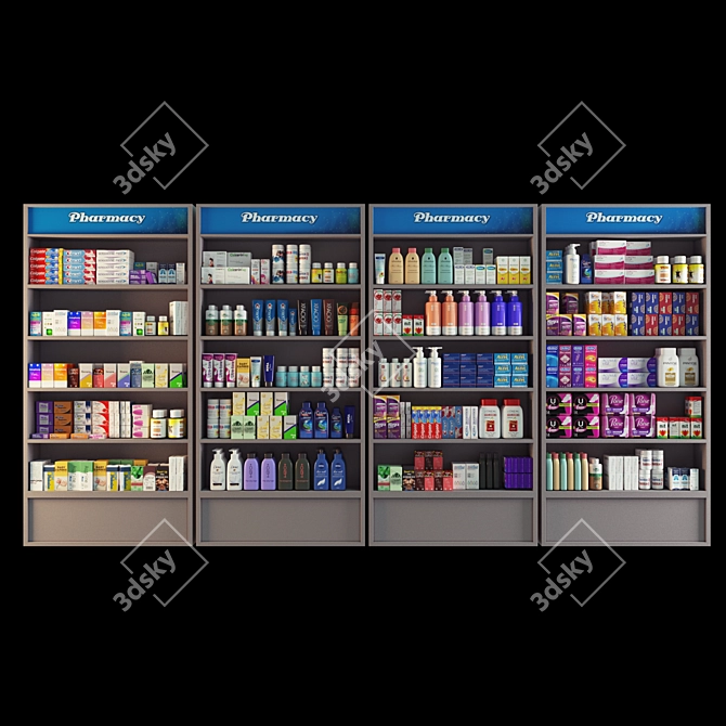 MedicoDisplay: Pharmacy Pack 3D model image 3