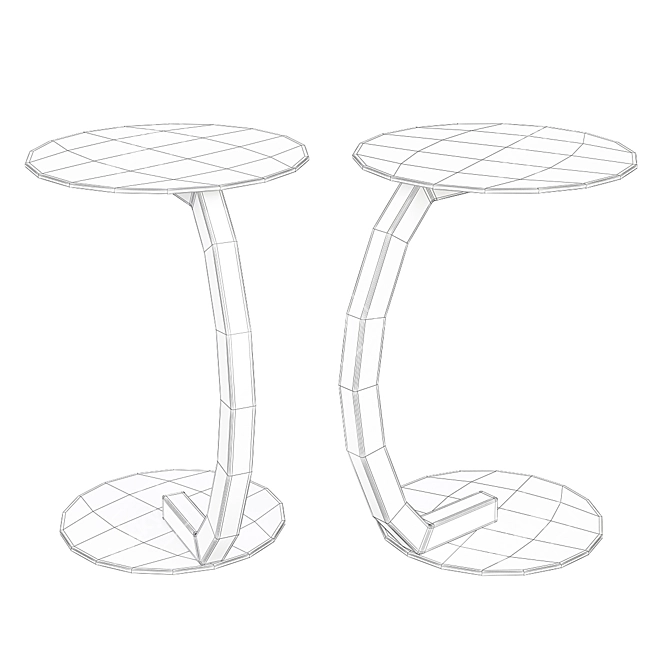 Sleek Zen Coffee Table: Cattelan Italia 3D model image 2