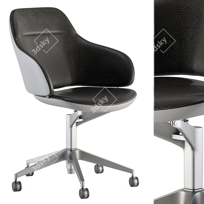 ErgoFlex Office Chair Set 3D model image 2