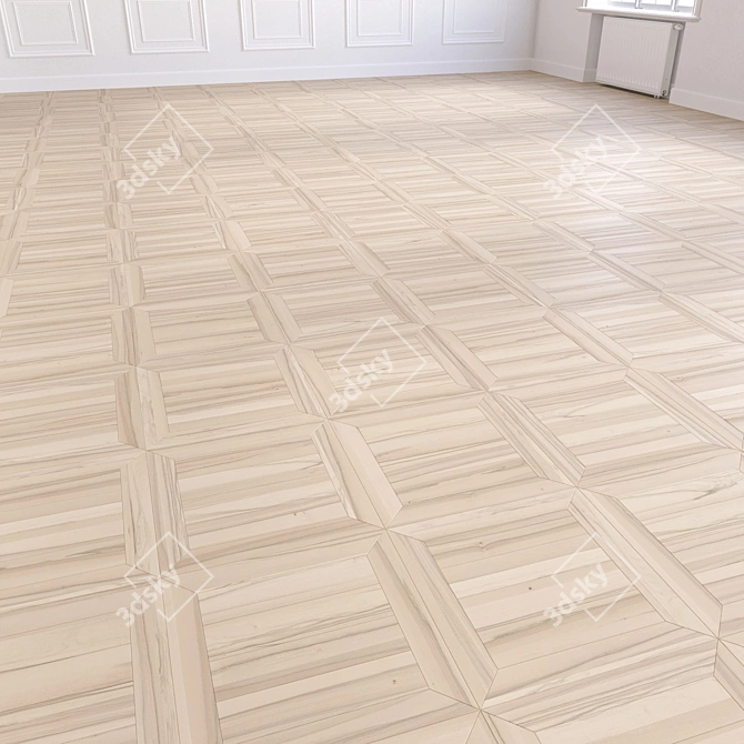 Title: 3D Parquet Flooring Module 3D model image 4