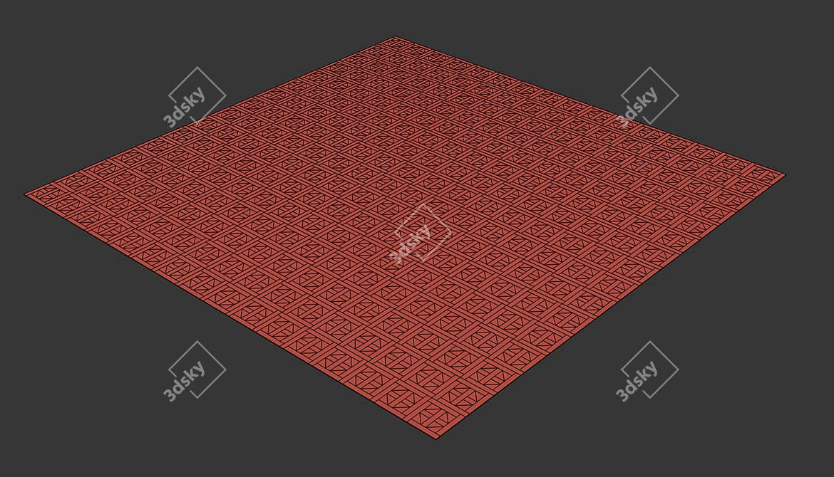 Title: 3D Parquet Flooring Module 3D model image 5