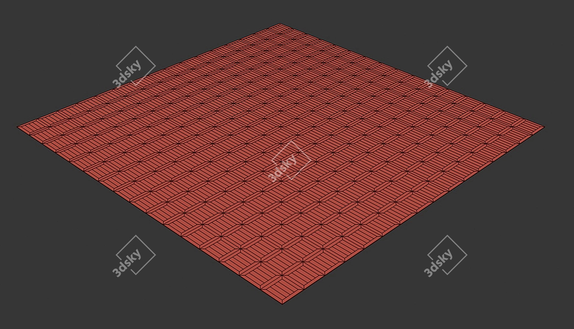 Title: 3D Parquet Flooring Module 3D model image 6