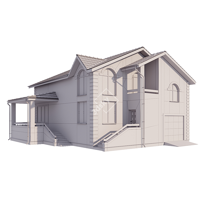 Cozy Corona 7 Cottage 3D model image 4