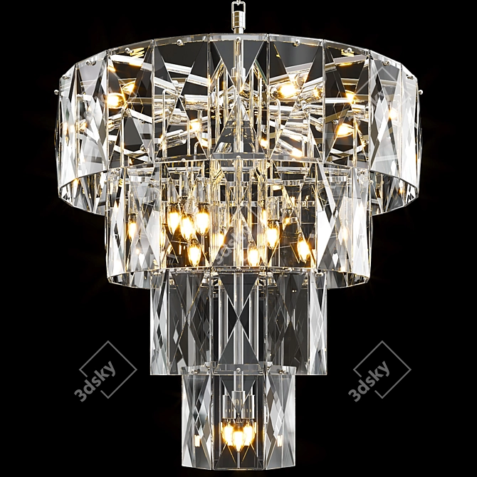 Eichholtz Amazone Chandelier: Elegant Lighting Statement 3D model image 1