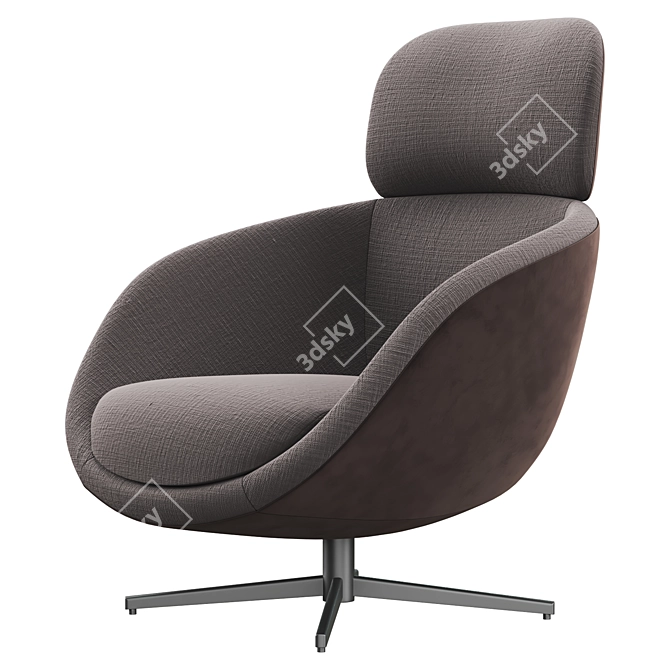 Elegant Minotti Russell Armchair 3D model image 2