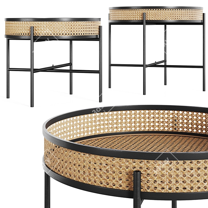 Rattan Accent Tables by Loft Concept 3D model image 2