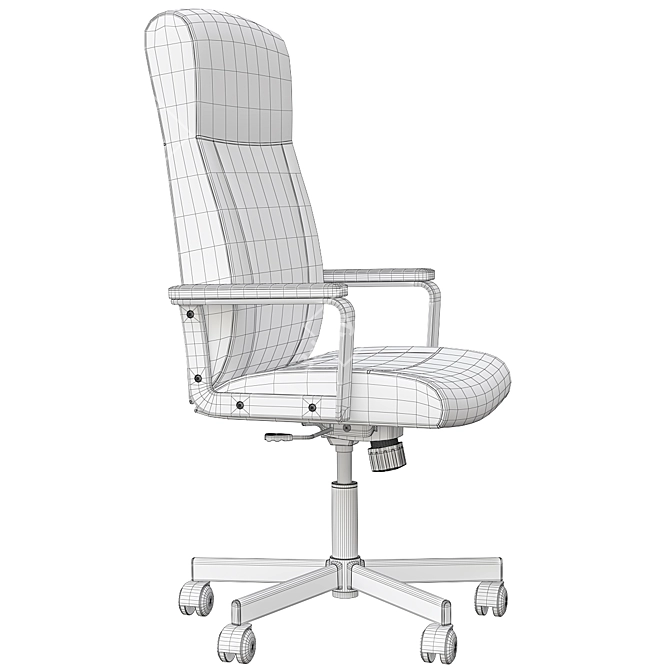 Elegant Millberget Swivel Chair 3D model image 7