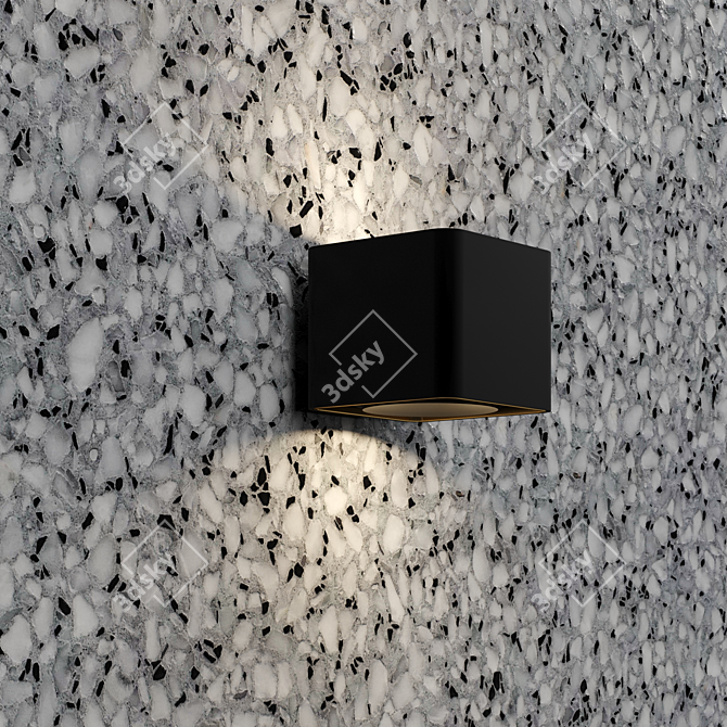 Euval Terrazzo 34: Seamless Terrazzo Marble PBR Texture 3D model image 2