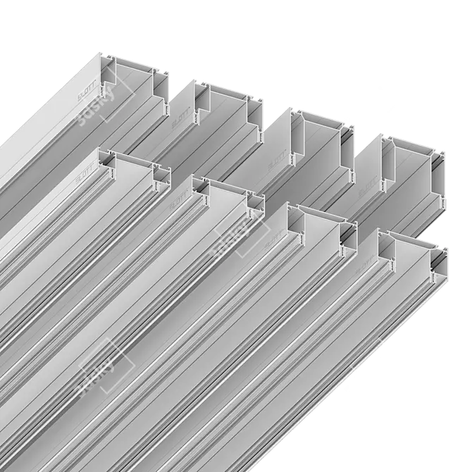 SleekTrack: Minimalist Lighting Solution 3D model image 2