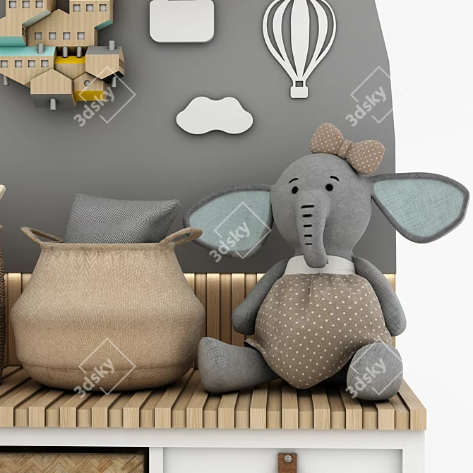 Versatile Toys & Furniture Set 3D model image 2