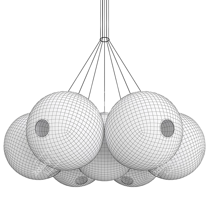 Bocci Cluster: Modern Lighting Fixture 3D model image 2
