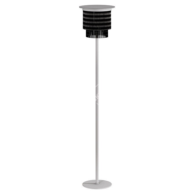 Houtique Cream Floor Lamp: Sleek & Stylish Illuminate 3D model image 3