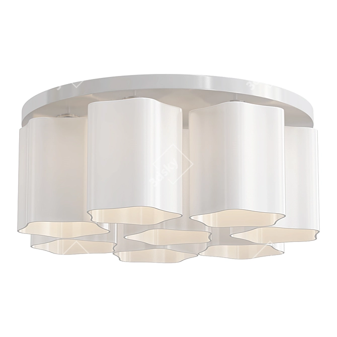 Elegant Serenata Ceiling Chandelier 3D model image 1