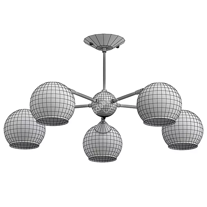 City Vita Chandelier: Elegant and Versatile Pendant Lighting 3D model image 2