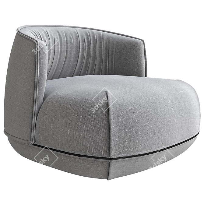 Title: Brioni Up Armchair: Sleek Design, High Quality 3D model image 1