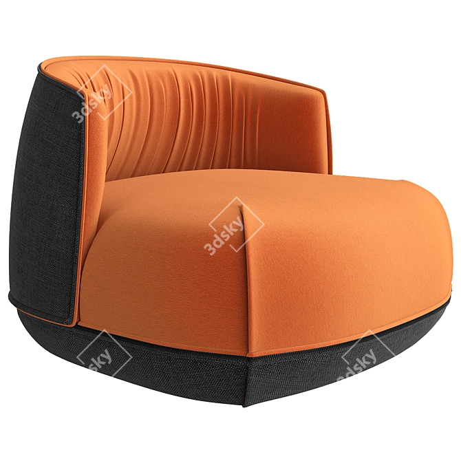 Title: Brioni Up Armchair: Sleek Design, High Quality 3D model image 4