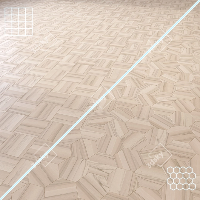 3D Wood Floor Model | High Quality 3D model image 1