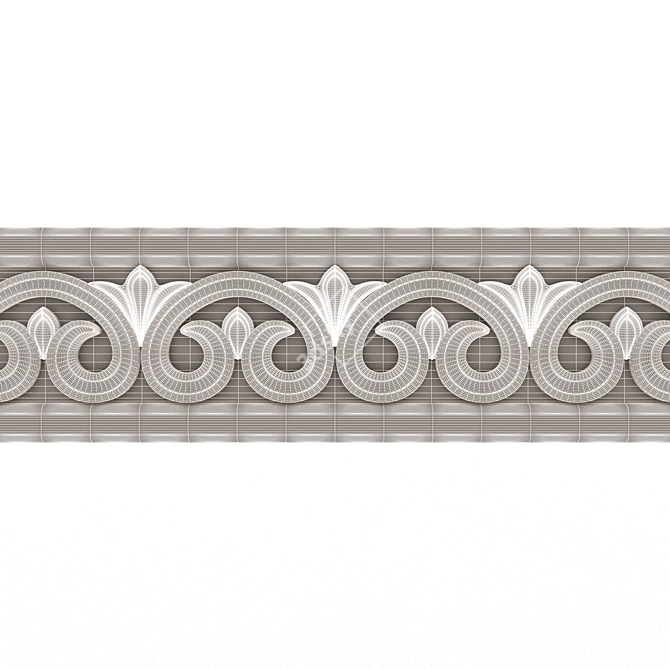 Elegant Ornament Molding 03 3D model image 6