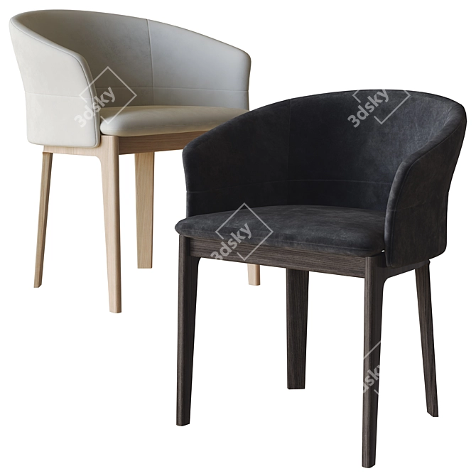 Modern Style Devon Chair 3D model image 2