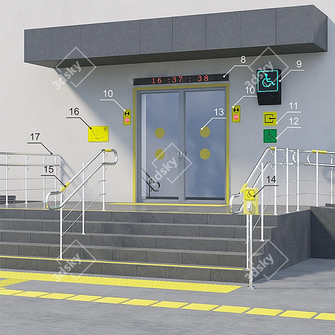 Inclusive Building Entrance Upgrade 3D model image 2