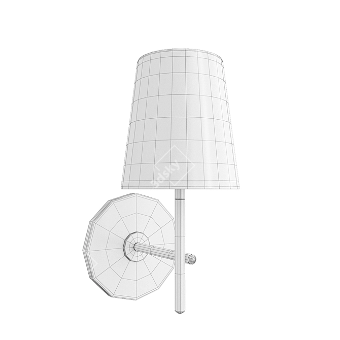 Arc Mid-Century Sconce: Stylishly Illuminate Any Space 3D model image 2