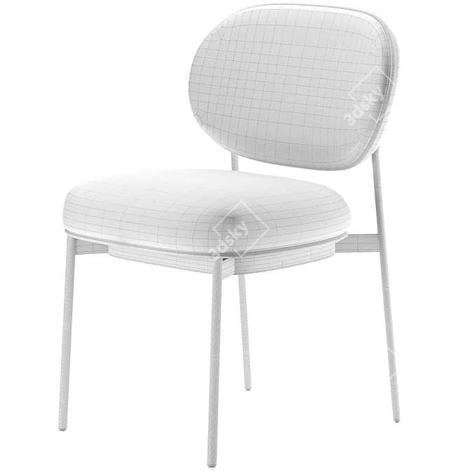 Modern Monty Chair - Sleek and Stylish 3D model image 4