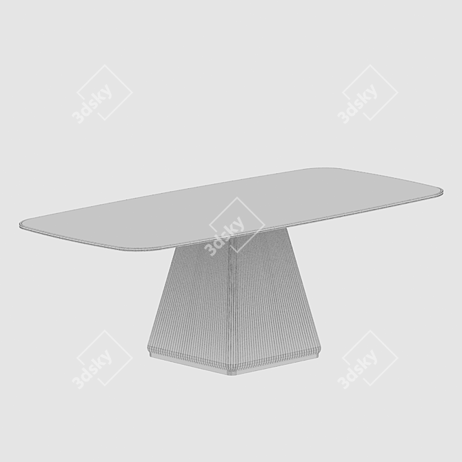 Frandiss Marble-Texture Dining Table 3D model image 3