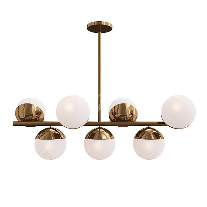 Exquisite Yearby 2015 Globe Chandelier 3D model image 1