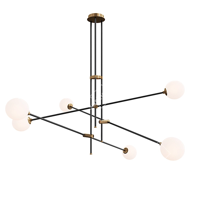 Elegant Cosmetic Chandelier 3D model image 1