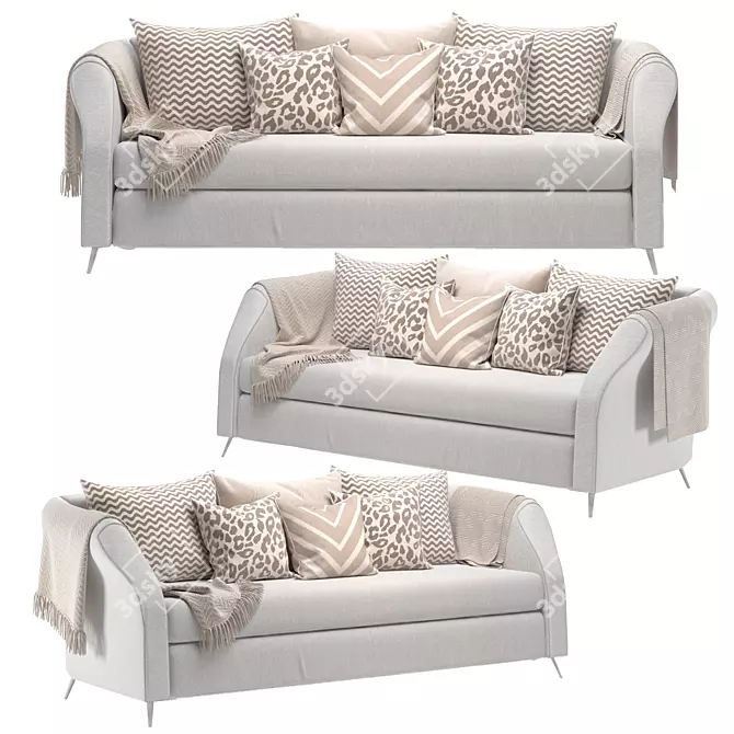 Modern Ikea Soderhamn Sofa 3D model image 1