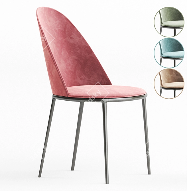 Lea S: Modern and Stylish Midj Chair 3D model image 1
