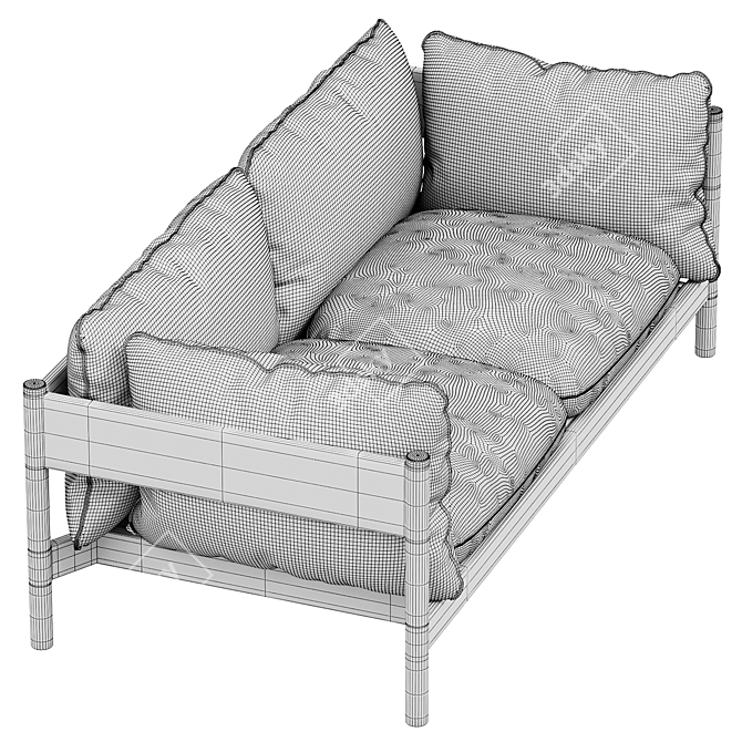 Modern ARBOUR 2 Seater Sofa 3D model image 3