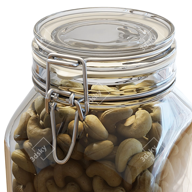 Premium Fido Jar: Cashews Delight 3D model image 4