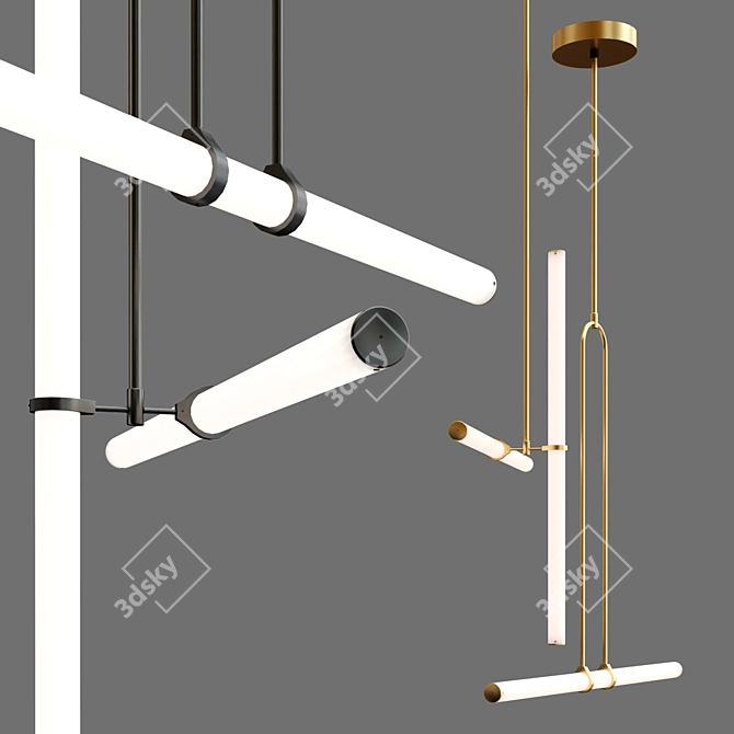 Naama Hofman Light Objects 018 & 019: Sleek and Elegant Illumination! 3D model image 3