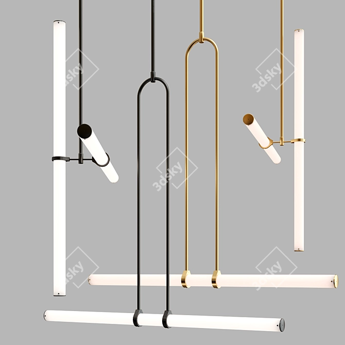 Naama Hofman Light Objects 018 & 019: Sleek and Elegant Illumination! 3D model image 5