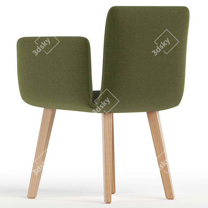 Sleek Jalis Chair 3D model image 3
