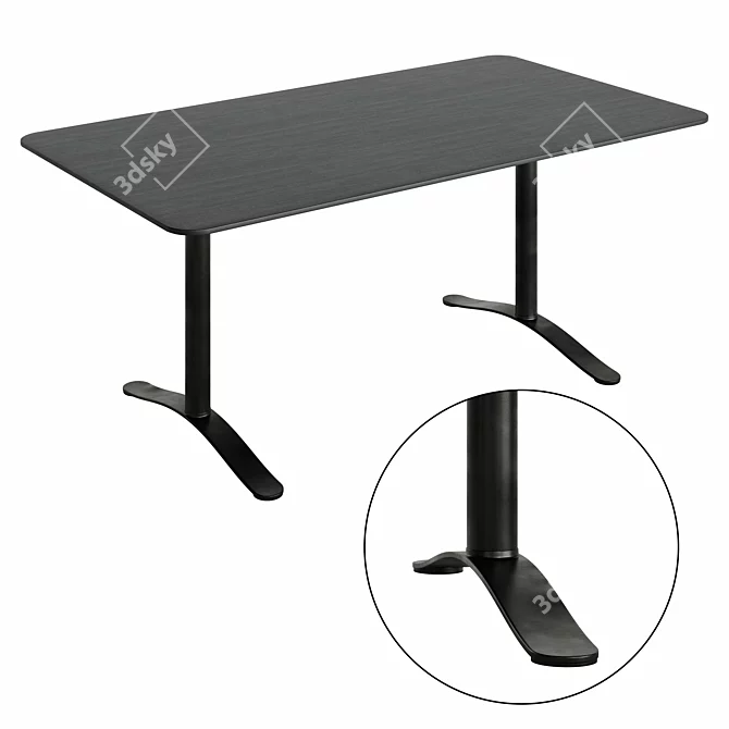 Elegant Aplomb HB-1590 Table 3D model image 2