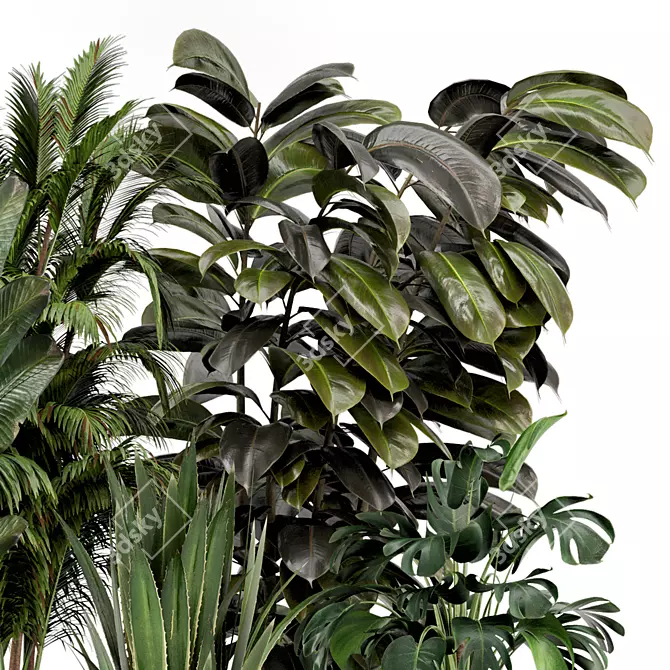 Ferm Living Indoor Plant Set 3D model image 3