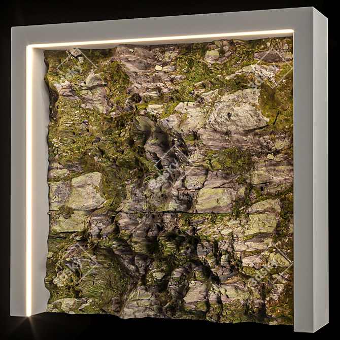 3D Stone Wall Model-2021 3D model image 5