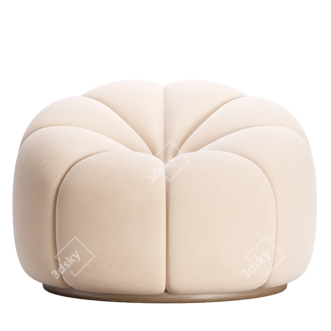 Modern Marshmellow Swivel Chair 3D model image 2