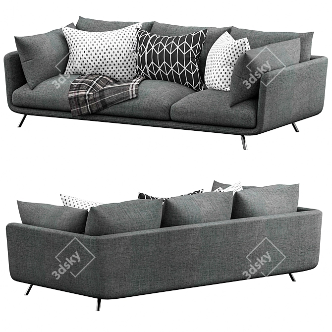 Cloud Comfort Sofa 3D model image 2