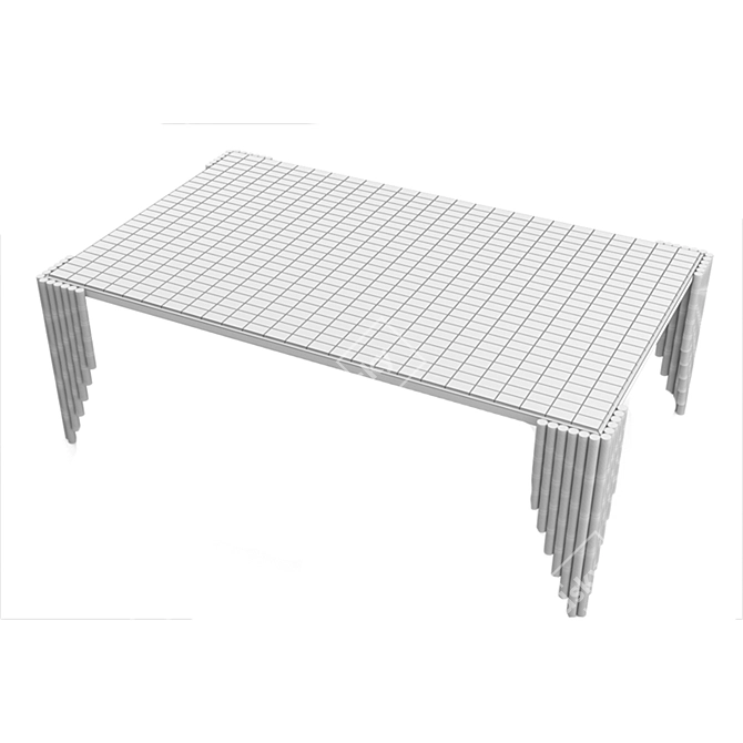 Industrial Chic Loft Tables 3D model image 3