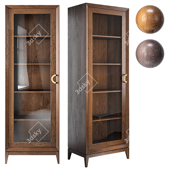 Italiano Toscana Bookcase: Classic elegance for your library 3D model image 2