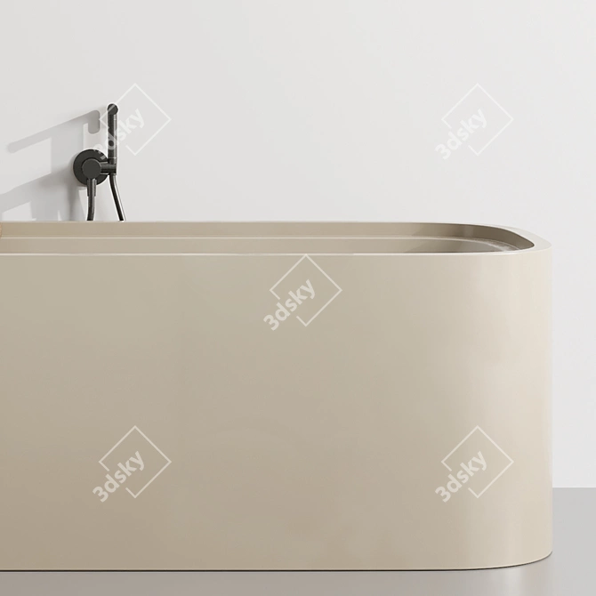 Serenity Stone Freestanding Bathtub 3D model image 6