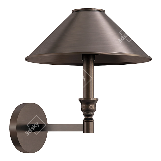 Elegant Giordano A2398AP 1BA Wall Sconce 3D model image 1